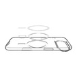 Etui Spigen do iPhone 17 Air, Liquid Crystal Mag MagSafe, Clear/White