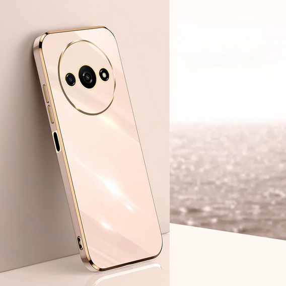 Etui do Xiaomi Redmi A3, Glamour CamShield, różowe rose gold