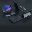 Etui z klawiaturą do Galaxy Tab S9, NILLKIN Bumper Pen Slot, czarne