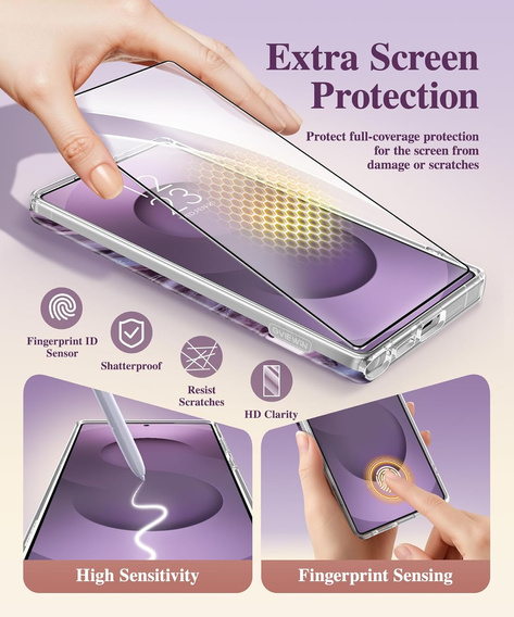 Etui do Samsung Galaxy S25 Ultra – GVIEWIN Quicksand/Purple