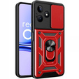 Etui pancerne do Realme C53 4G, CamShield Slide, czerwone