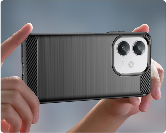 Etui do Oppo A40 / Oppo A40m, Carbon, czarne