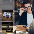 Etui CASEME do Xiaomi 12T / 12T Pro, Leather Wallet Case, brązowe