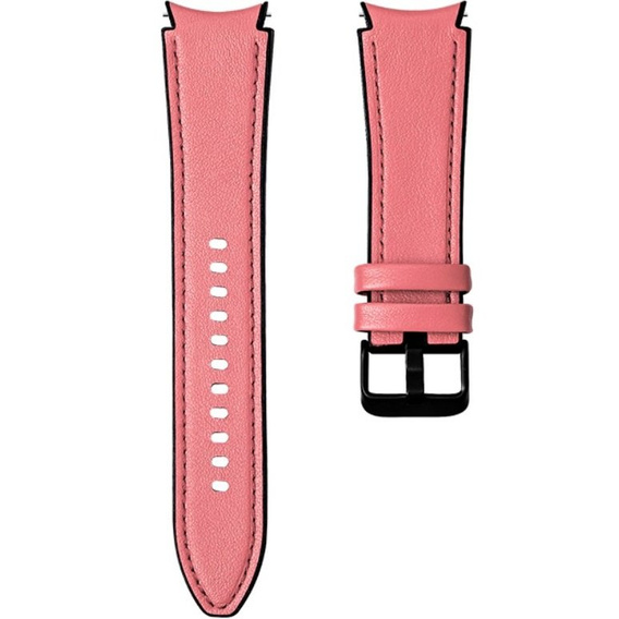Pasek Skórzany do Samsung Galaxy Watch 4/5/6 40/42/43/44/45/46/47mm, Różowy