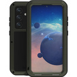 Etui Love Mei do Samsung Galaxy S24, pancerne ze szkłem, zielone