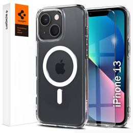 Etui Spigen do iPhone 13, Ultra Hybrid Mag MagSafe, White + Szkło