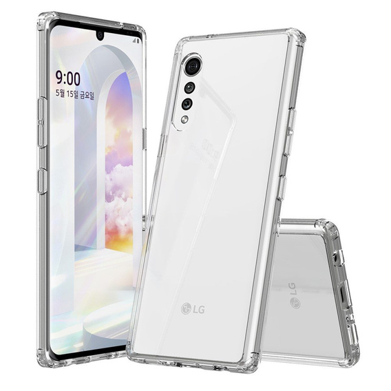 Etui do LG Velvet, Fusion Hybrid, przezroczyste