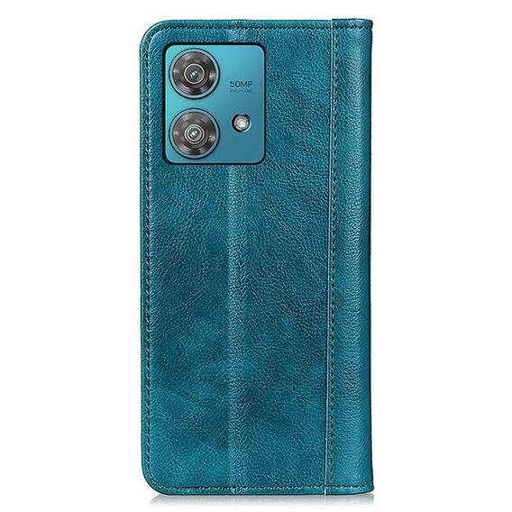 Etui do Motorola Edge 40 Neo, Wallet Litchi Leather, zielone