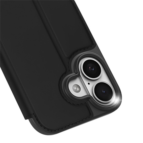 Etui Dux Ducis do iPhone 17, Skin Pro, z klapką, z miejscem na kartę,  czarne