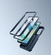 Etui pancerne do Samsung Galaxy A16 / A16 5G, Dexnor Full Body (Two Frames), granatowe