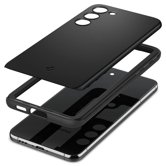 Etui Spigen do Samsung Galaxy S23, Thin Fit, Czarne