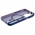 Etui do iPhone 15 Pro, Carbon Fiber MagSafe, niebieskie