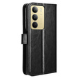 Etui z klapką do Realme 14X / Realme C75, Crazy Horse Wallet, czarne