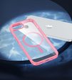 Etui Magnetyczne do iPhone 16E, MagSafe, różowe + Szkło hartowane 9H