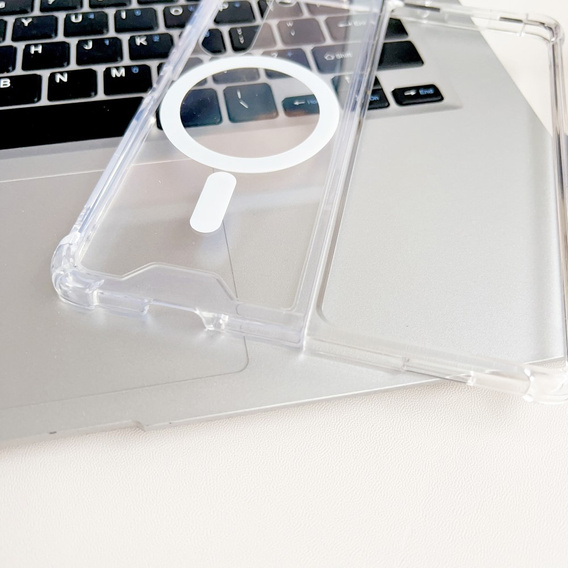 Etui do Samsung Galaxy Z Fold5 5G do MagSafe, Dropproof magnetyczne przezroczyste