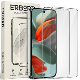 2x Szkło Hartowane ERBORD 9H Hard Glass do Google Pixel 9 / 9 Pro – codzienna ochrona w eleganckim wydaniu
