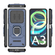 Etui do Xiaomi Redmi A3, KickStand Camera Lens, niebieskie