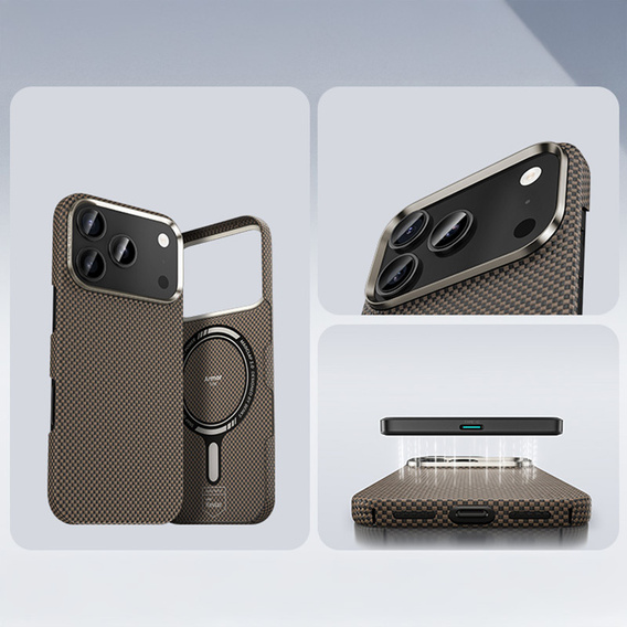 Etui BENKS Kevlar Magnetic Armor Tint 1000D do MagSafe do iPhone 17 Pro Max