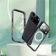 Etui do iPhone 17 Pro, Wodoodporne IP68, SHELLBOX MagSafe, czarne