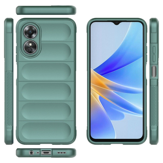 Etui do Oppo A17, Gaming Shockproof, zielone