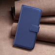Etui z klapką do Xiaomi Redmi Note 13 Pro 4G / Xiaomi Redmi Note 14S / Xiaomi Poco M6 Pro 4G, BINFEN Wallet, niebieskie
