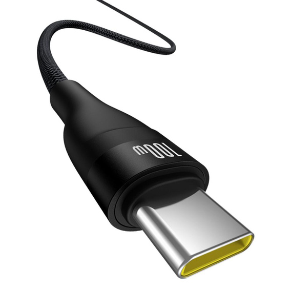 Baseus Flash 2 – kabel USB-A do USB-C 100W 2 m, czarny