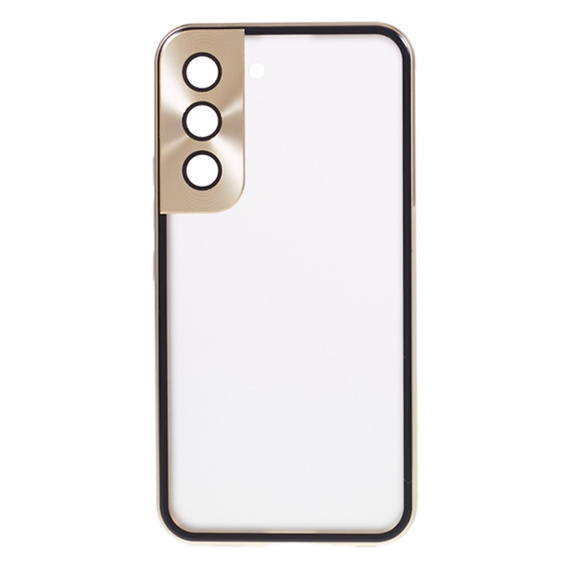 Etui do Samsung Galaxy S22, Magnetic Dual Glass, złote