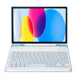 Etui z klawiaturą do iPad 11" 2025 A16 (11 gen.) / iPad 10.9" 2022 (10 gen.) z miejscem na Apple Pencil, niebieskie