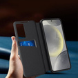 Etui z klapką do Samsung Galaxy S23, Smart View Wallet, czarne