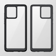 Etui do Motorola Moto G84 5G, Fusion Hybrid, przezroczyste / czarne