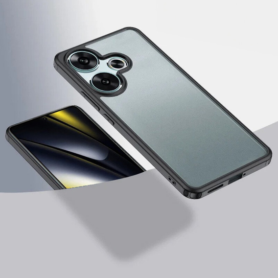 Etui do Xiaomi Poco F6, Fusion Hybrid, czarne