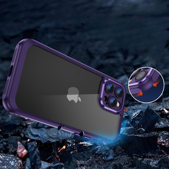 Etui do iPhone 12 Pro Max, ERBORD Impact Guard, ciemnofioletowe