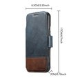 Etui z klapką 2w1 do iPhone 17 Pro Max, SUTENI, do MagSafe, niebieskie