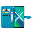 Etui z klapką do Oppo Reno8 T, Mandala, niebieskie