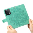 Etui z klapką do Xiaomi Redmi Note 13 5G, Mandala, zielone
