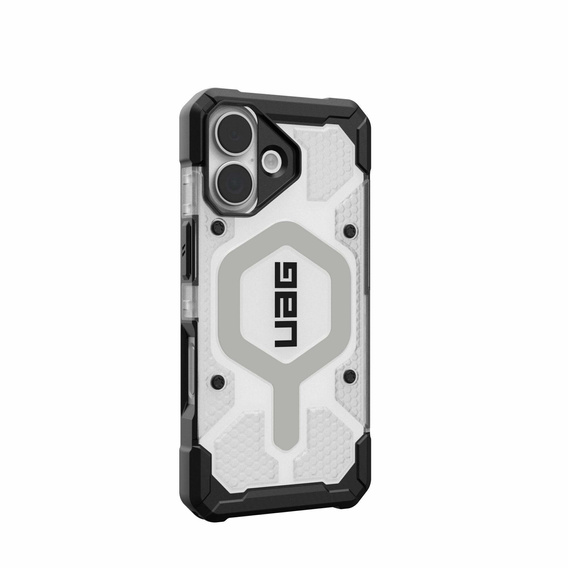 Etui Urban Armor Gear do iPhone 17, Pathfinder MagSafe, ice/silver