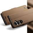 Etui z klapką CASEME Litchi Wallet do Samsung Galaxy Z Fold7 5G