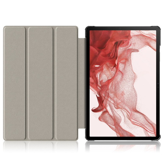 Etui do Samsung Galaxy Tab S9 Plus, Smartcase z miejscem na rysik, zielone