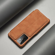 Etui z klapką do Samsung Galaxy A52 5G / 4G, LC.IMEEKE, brązowe