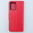 Etui z klapką do Motorola Moto G54 5G, Crazy Horse Wallet, czerwone