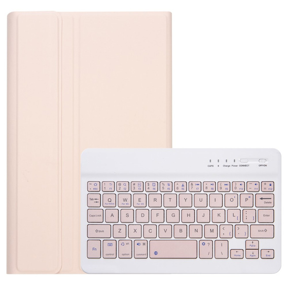 Etui z klawiaturą do Samsung Galaxy Tab A7 Lite 8.7 T220 / 225, różowe rose gold