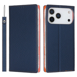 Etui z klapką Litchi Skin Grain do iPhone 17 Pro Max