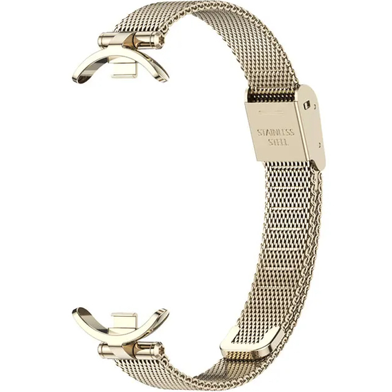 Pasek Bransoleta Milanese do Xiaomi Smart Band 10 / 9 / 8, Złoty