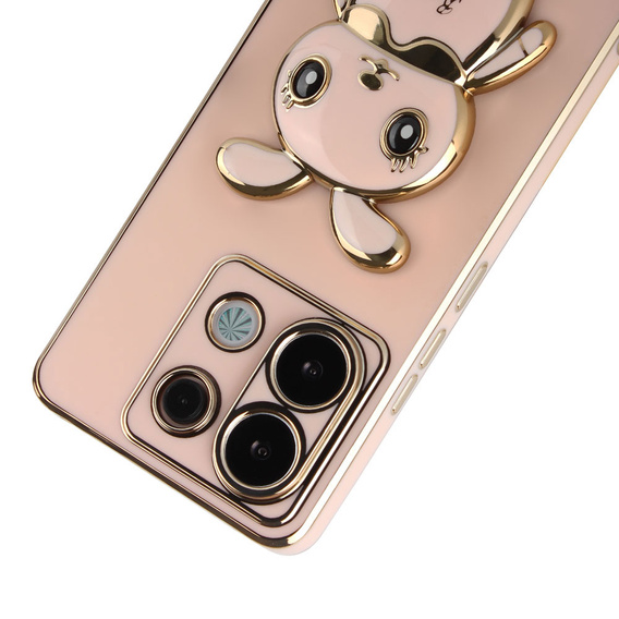 Etui do Xiaomi Redmi Note 13 Pro 5G, Rabbit, różowe + Szkło Hartowane 9H