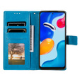 Etui z klapką do Xiaomi Redmi Note 11/11S, Mandala, niebieskie