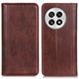 Etui z klapką do OnePlus 13, Split Leather, brązowe