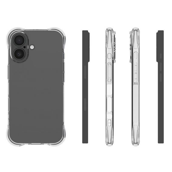 Przezroczyste etui TPU do iPhone 17 – smukła ochrona, wzmacniane rogi