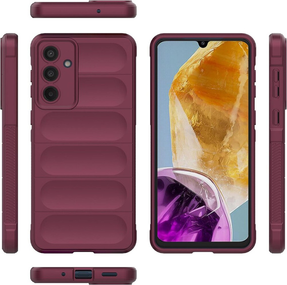 Etui do Samsung Galaxy M55 5G, Gaming Shockproof, bordowe