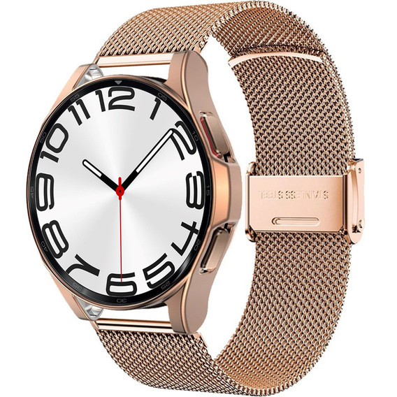 Bransoleta + Etui do Samsung Galaxy Watch 6 Classic 43mm, Różowe złoto
