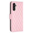 Etui z klapką do Samsung Galaxy A56 5G, Wallet, BINFEN COLOR, różowe